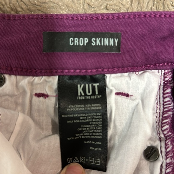 KUT size 10 skinny capris - Picture 5 of 6